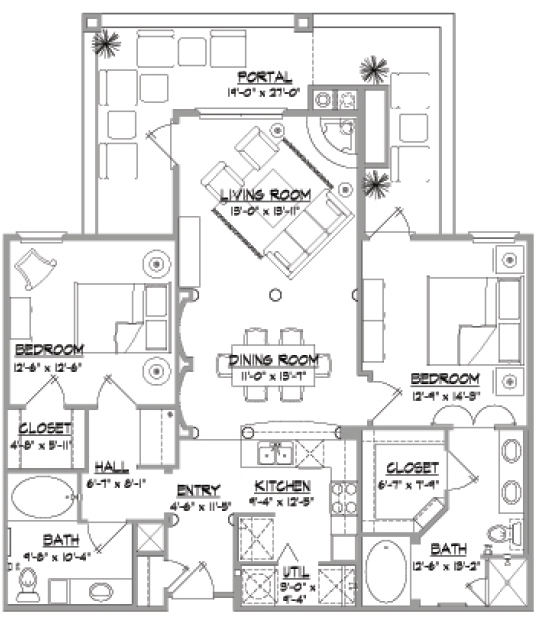 2BR/2BA - Alameda Santa Fe Condominiums