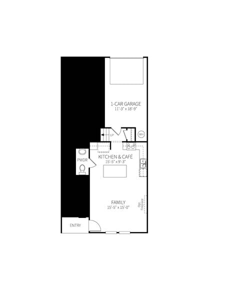 Floor Plan - Level 1 - 7215 Hancock Chase Ct