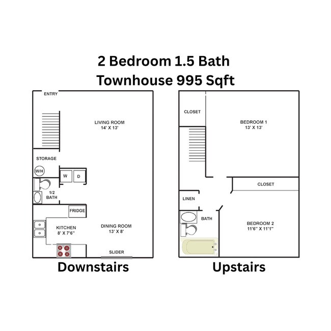 Floorplan - Lakeside Manor Townhomes