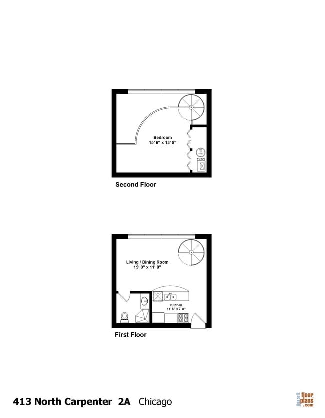 Floorplan - 413 N. Carpenter St.