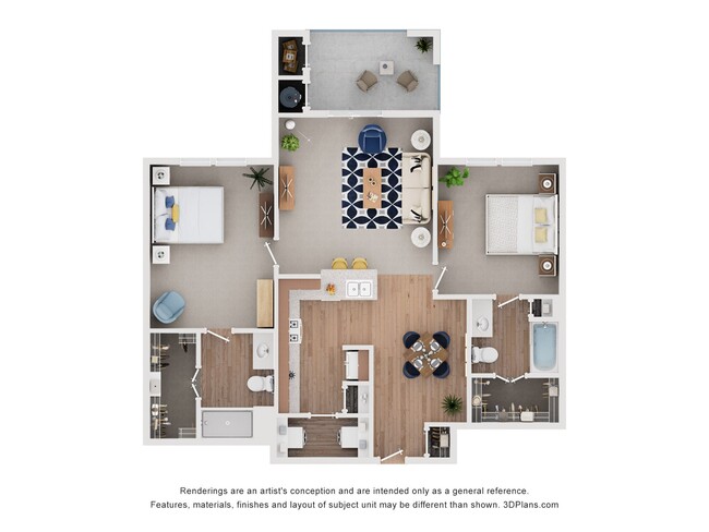 Floorplan - Mariposa at Bay Colony 55+ Apartments