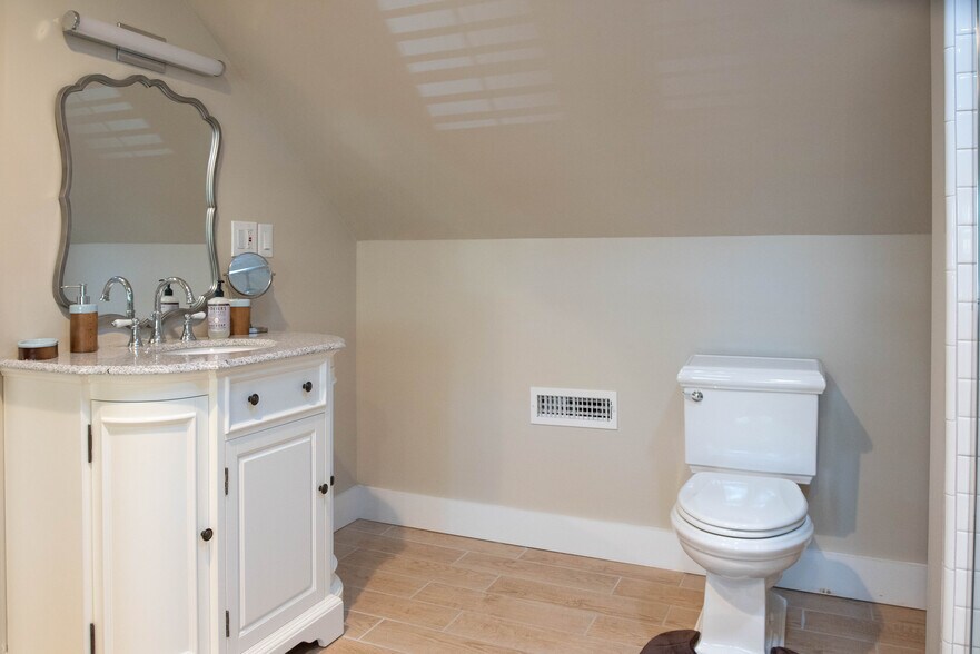 Primary Bath - Double vanities, dual showerheads in walk-in shower - 417 E Government Ave
