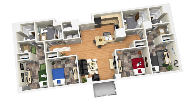 Floorplan - 2400 Nueces