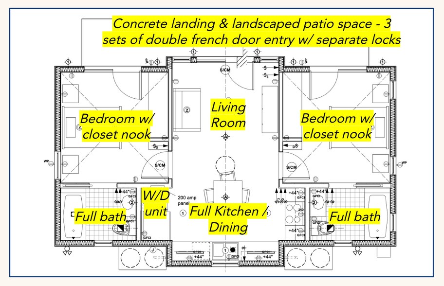Mirrored floor plan designed for California living - 3015 Warwick Ave