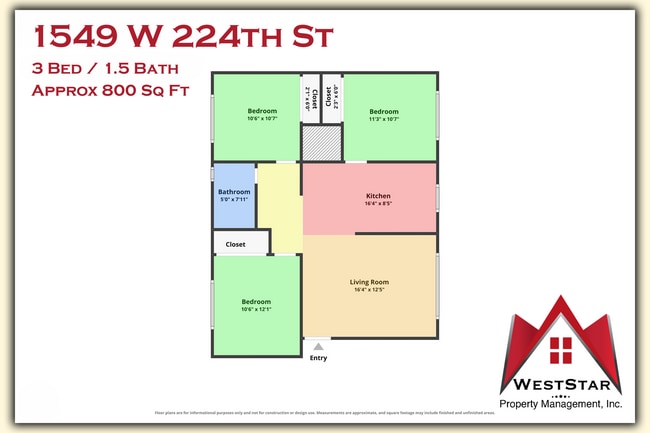 Floorplan - 1549 W 224th St
