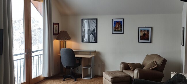 Work desk and art - 114 Aldasoro Rd