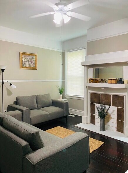 Furnished living room. - 2234 Central Ave