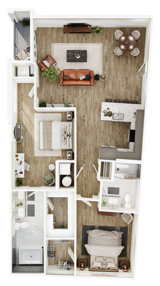 Floorplan - The Seventeen Hundred on East