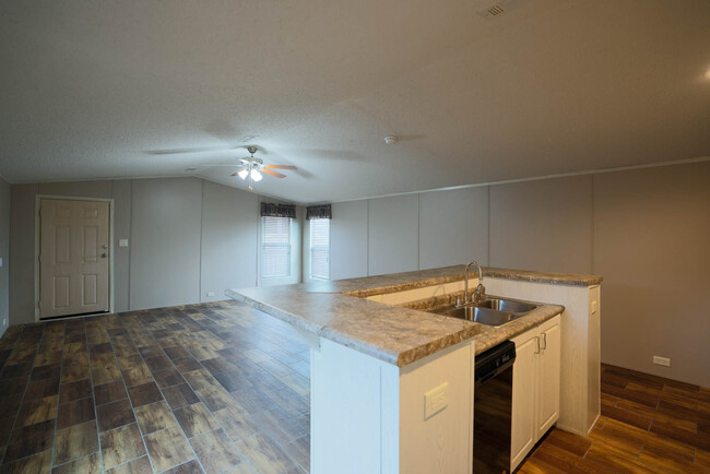 Main Living including kitchen island. - 1225 Orizaba