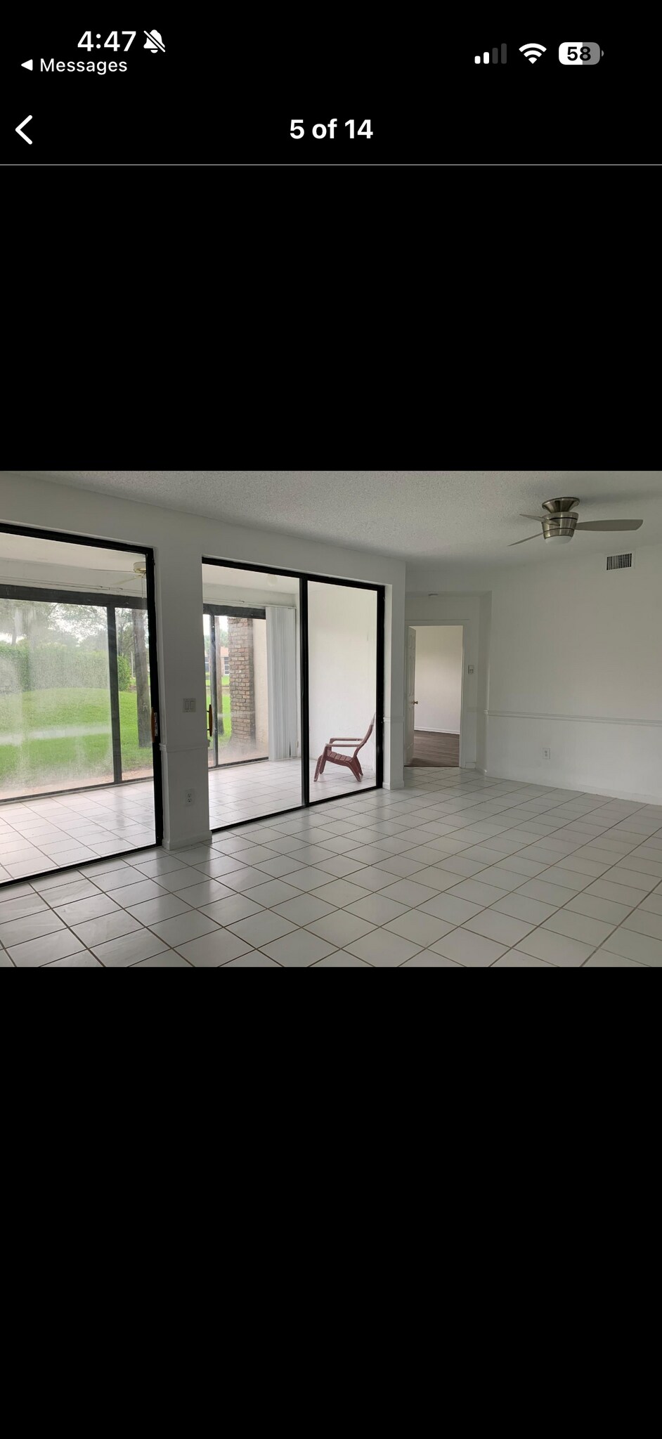 Glass doors to glass enclosed Lanai that opens to a water view yard - 8073 Aberdeen Dr