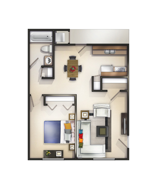 Floorplan - Spruce Hill Apartments