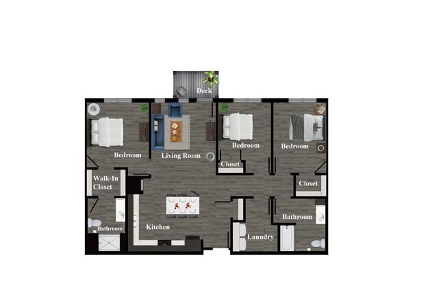 Floorplan - Enclave Overlook Apartments