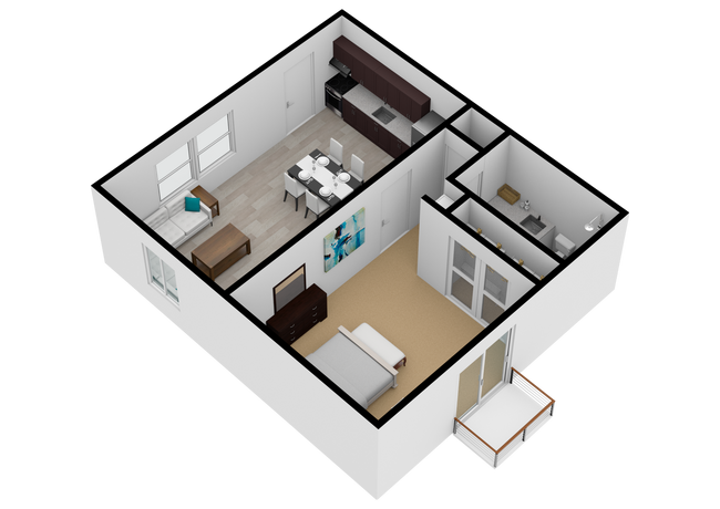 3D Floorplan - 1004 Derwood Ct