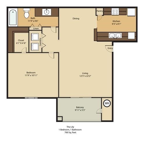 1BR/1BA - Ascent at Silverado Apartment Homes