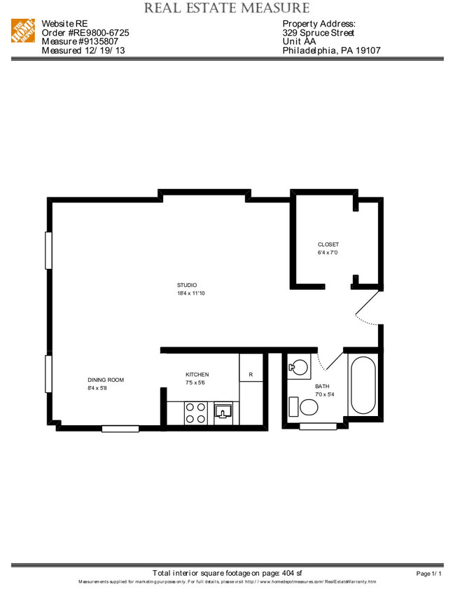 Floorplan - 329 Spruce St