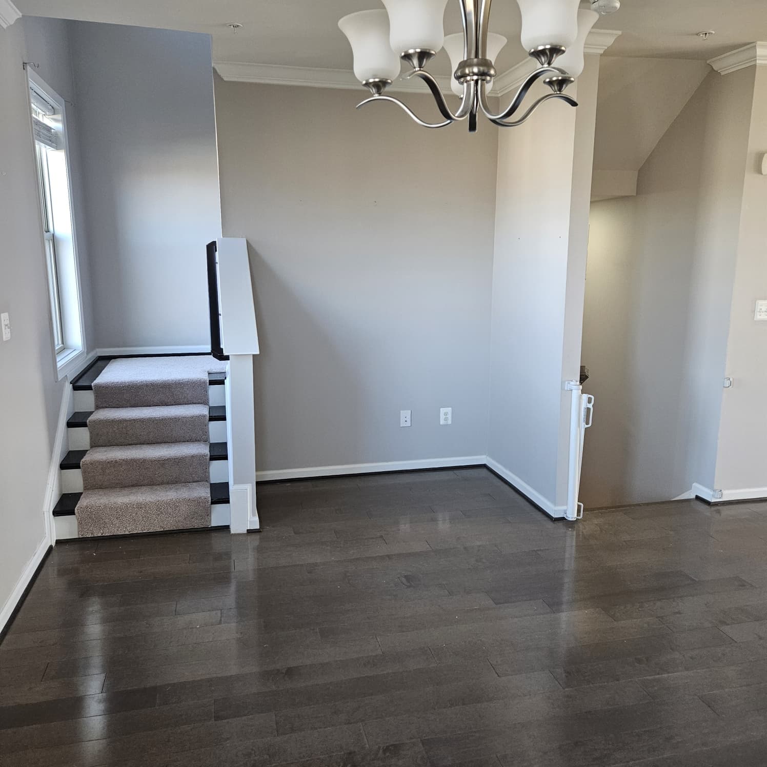 Stairs from kitchen to bedrooms - 4380 Shamrock Dr