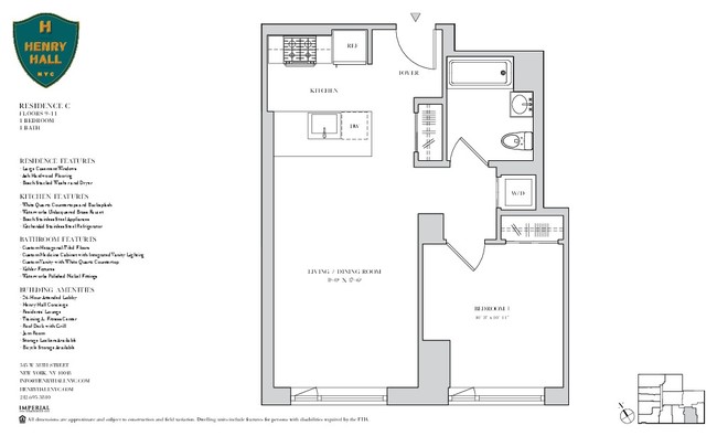 Floorplan - Henry Hall