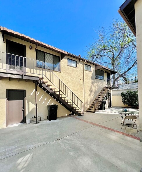 Exterior of Back Duplex - available apartment is on the right - 4550 Vista del Monte Ave