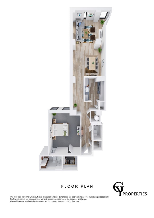 Explore this sleek urban apartment layout designed for modern living. - The Metropolitan