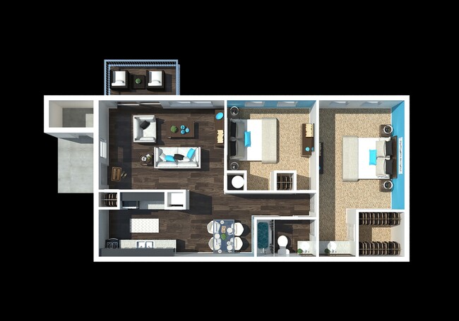 Floorplan - 701 South Apartments