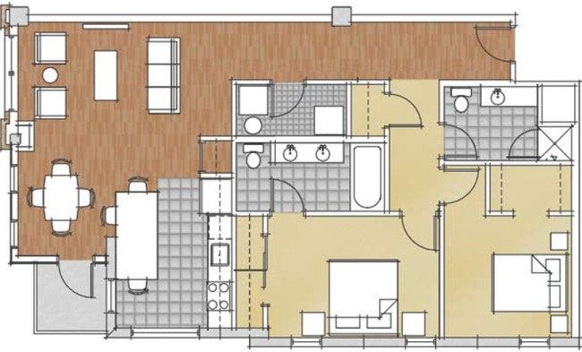 2BR/2BA - e5w Building
