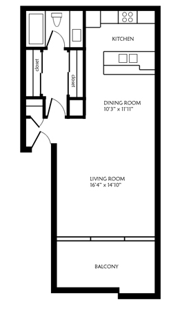 Unit A - Crestview Apartments