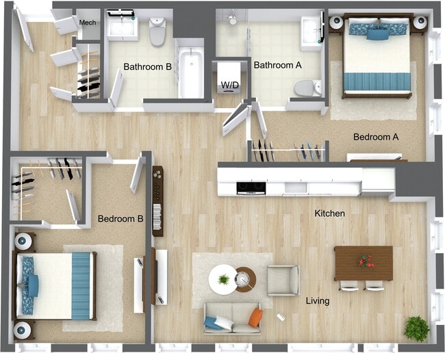 2 Bedroom 2 Bathroom - The Point at Weymouth