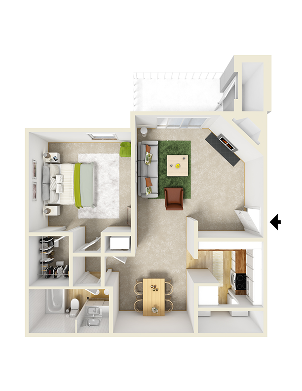 Floorplan - Rock Creek Apartments