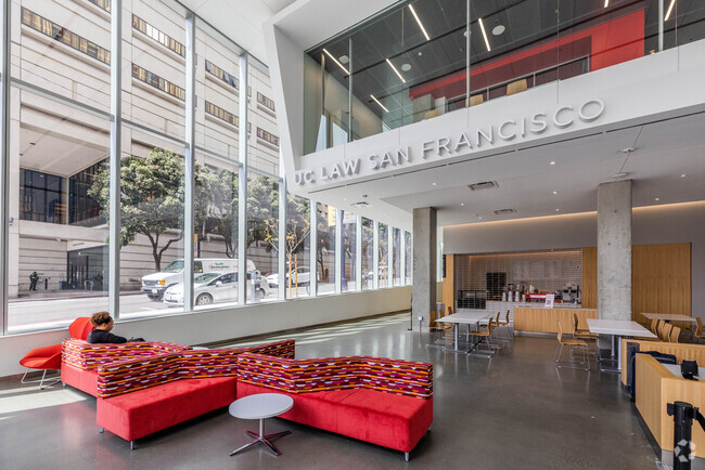 1BR, 1BA - 500SF Study Lobby - Academe at 198 Student Housing