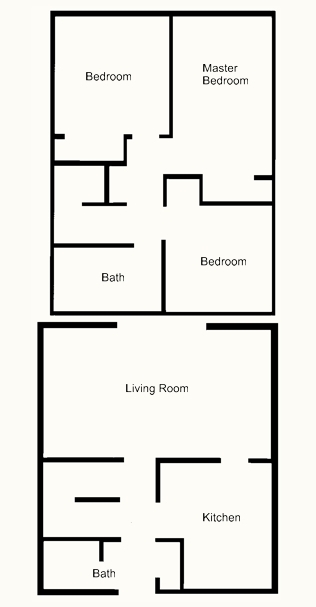 Three Bedroom. 1.5 Bath Townhome - Parkwood Manor