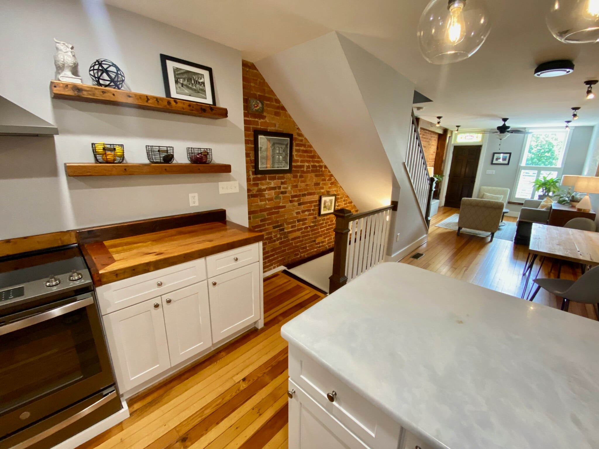 Kitchen/Stairs to Lower Level - 1406 Andre St