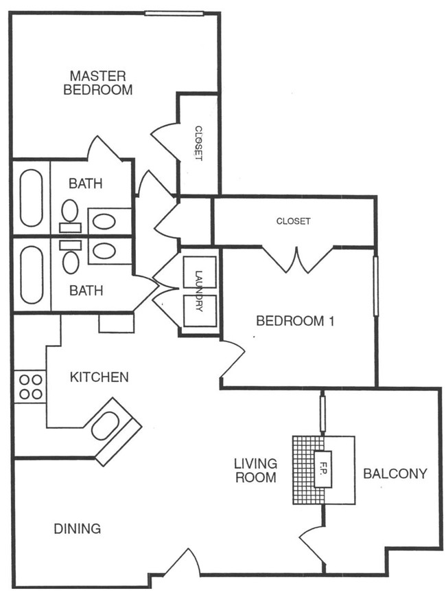 Floorplan - Cypress View Villas Apartments