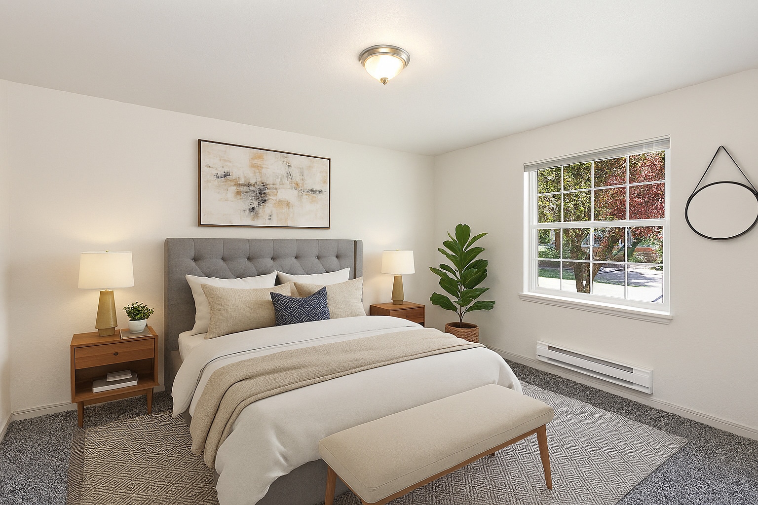 2BR, 1BA - 900SF - Bedroom - Bristol Woods