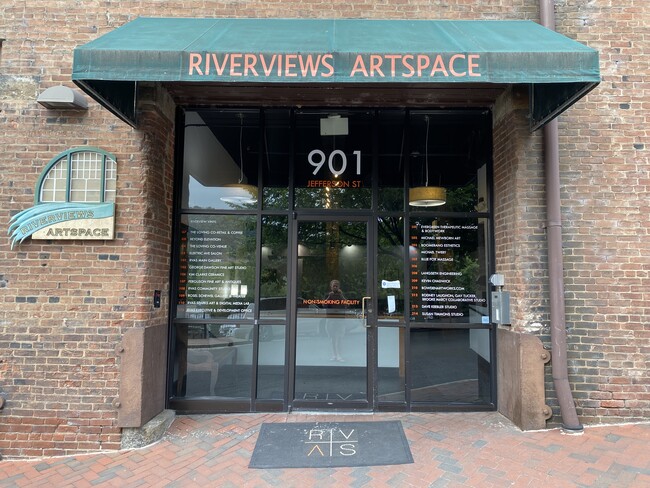 entrance to building w security system - 901 Jefferson St