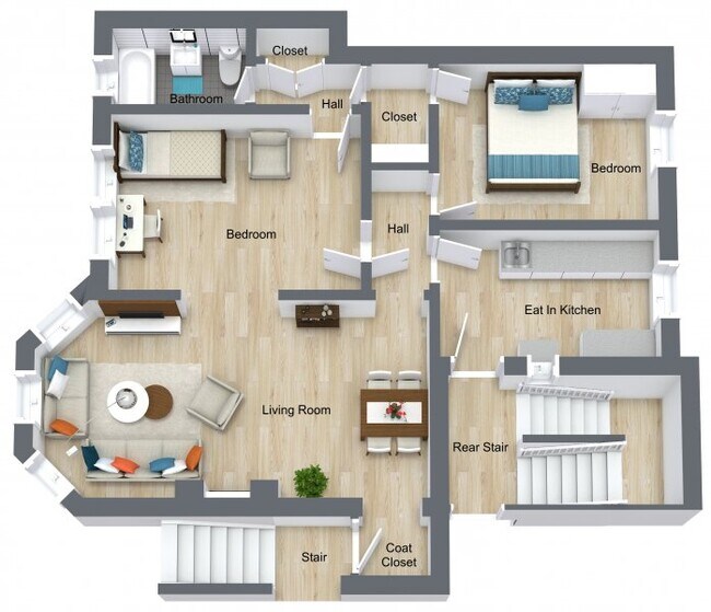 2Bd 1ba living Rm, #624 - 612-626 Sheridan Rd