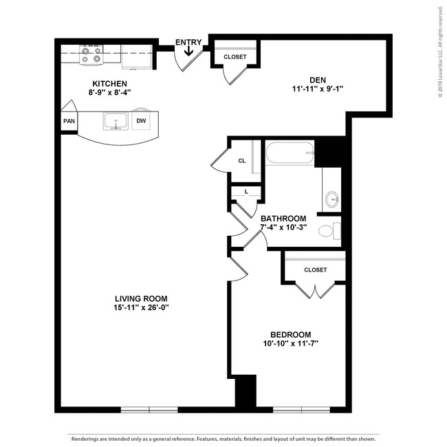 Floorplan - Curtain Lofts  1371