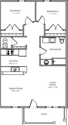 2BR/1BA - Chapel Hill Commons III