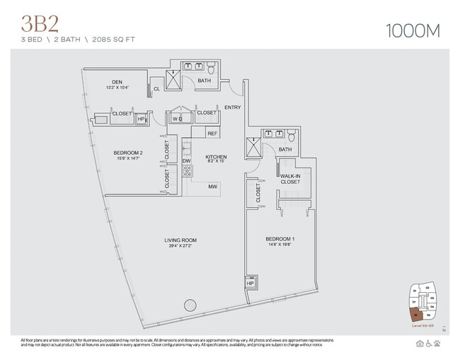 Floorplan - 1000M