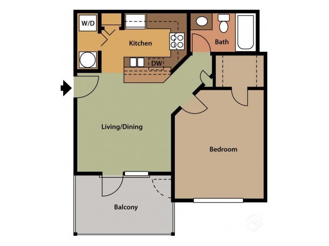 One Bedroom One Bath - Mode at Ballast Point