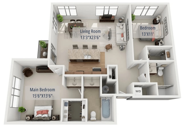 Floorplan - The Enclave Luxury Apartments