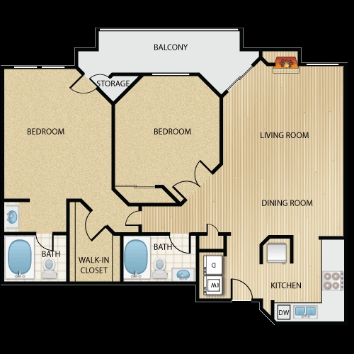 Floorplan - Scott Villa Apartments