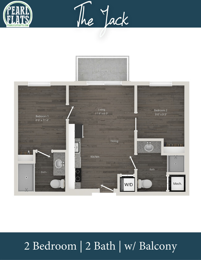 Floorplan - Pearl Flats