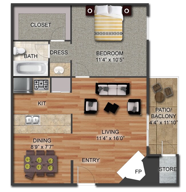 Floorplan - Ashton Apartments