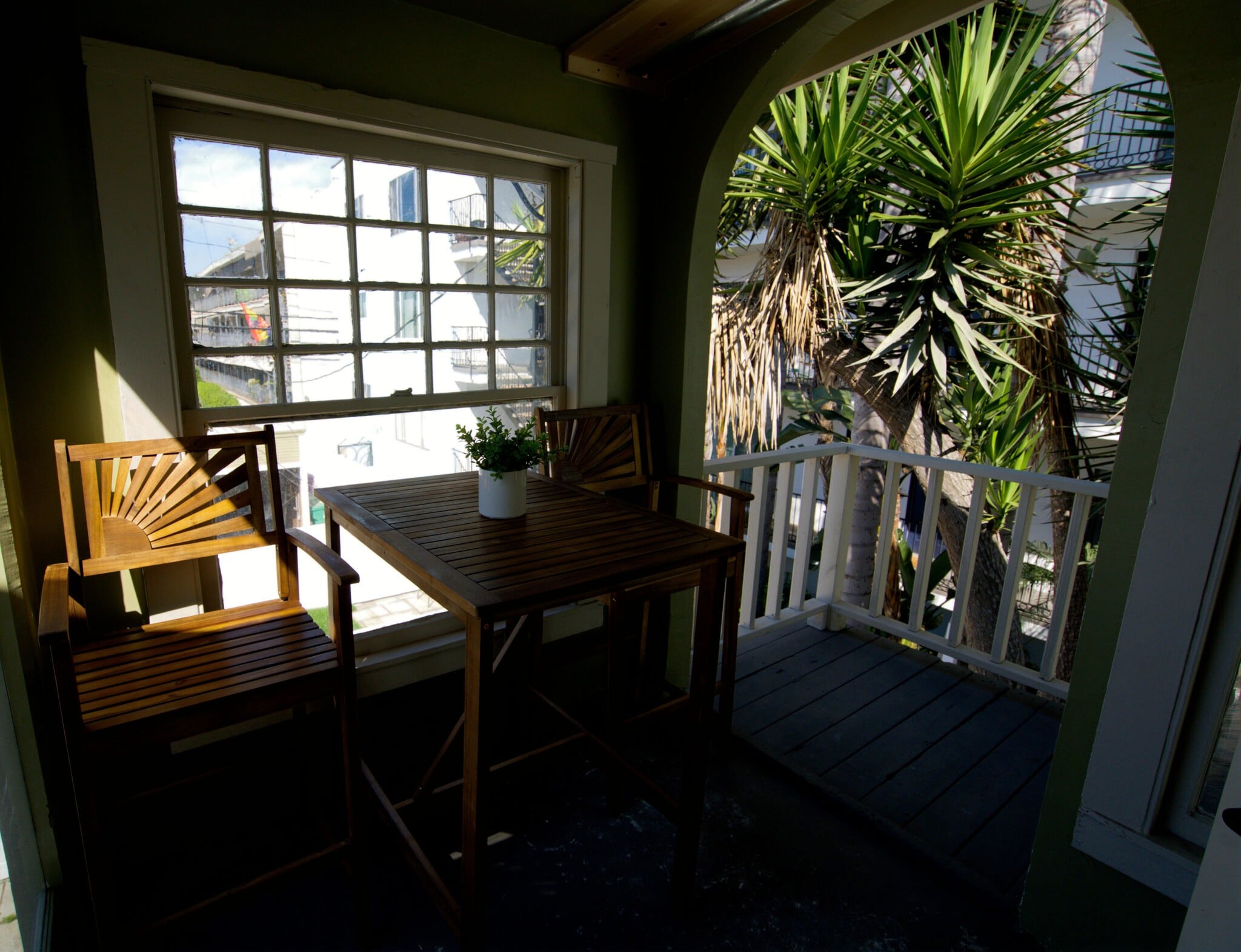 Balcony off kitchen - 1123 E Ocean Blvd