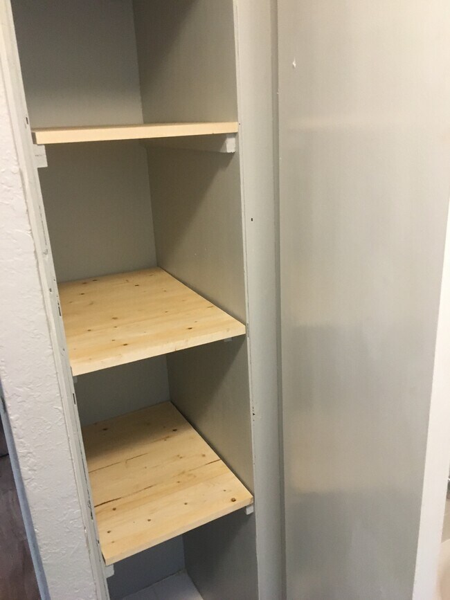 Bathroom linen closet - 133 Muir Rd