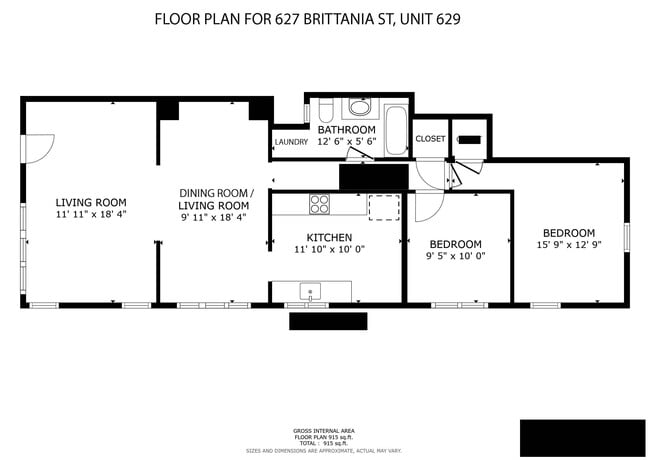 Floorplan - 627 Brittania St