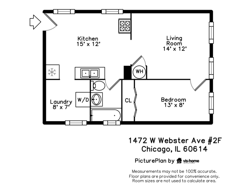 Floor Plan - 1472 W Webster Ave