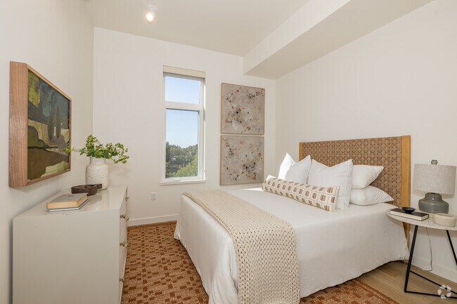2BR, 2BA - 990SF - Primary Bedroom - The Richmond Residences