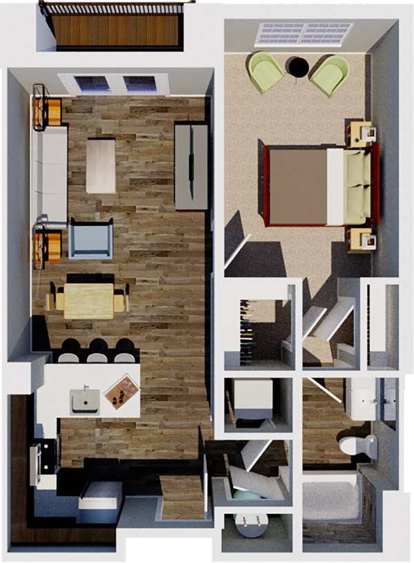 Floorplan - West Hill Apartments