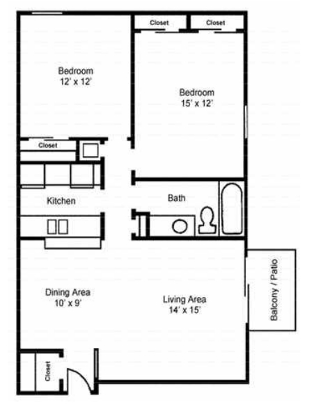 2BR/1BA - Asbury Arms